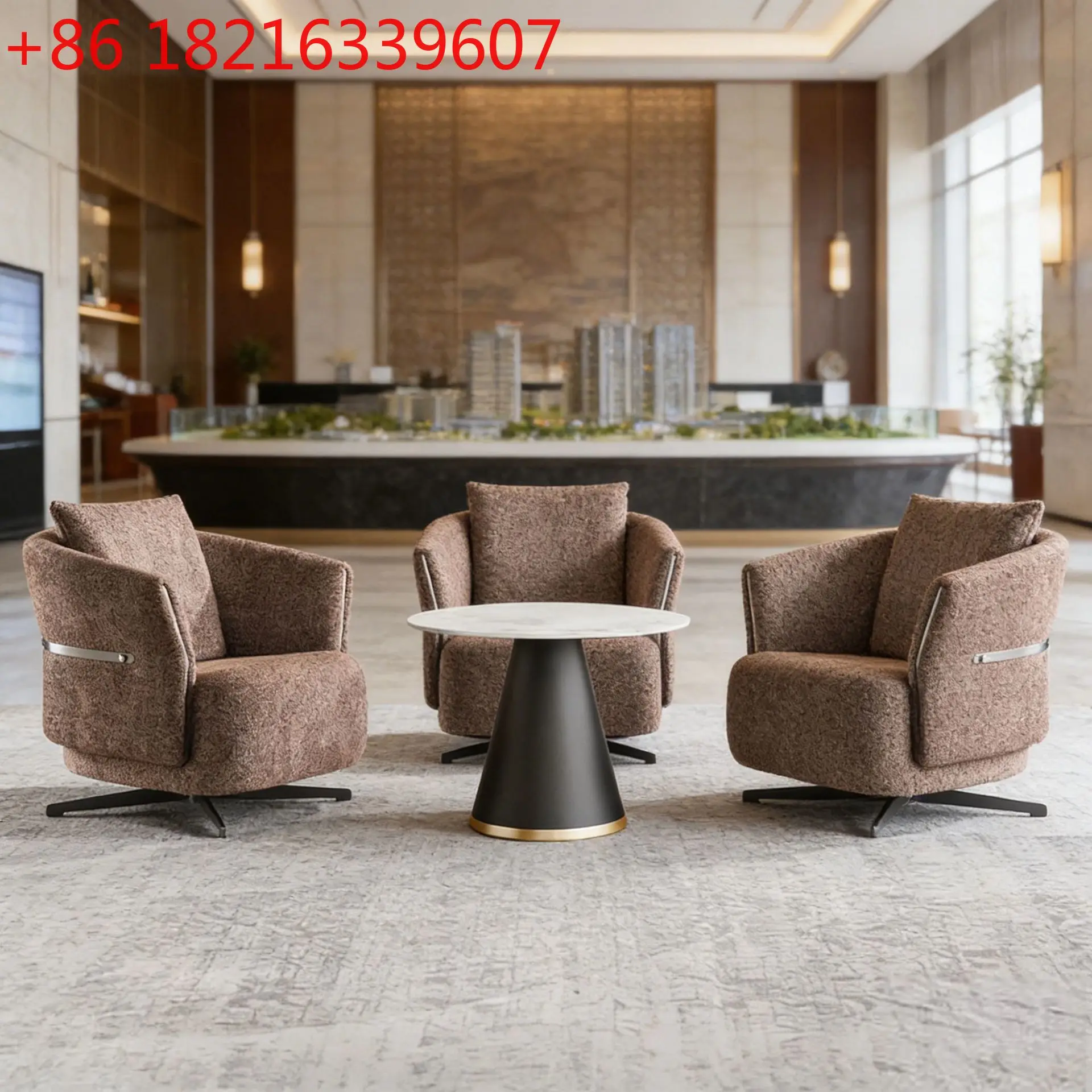 YAO factory direct sales revolving leisure Italian minimalist sales office reception negotiation chair club hotel business