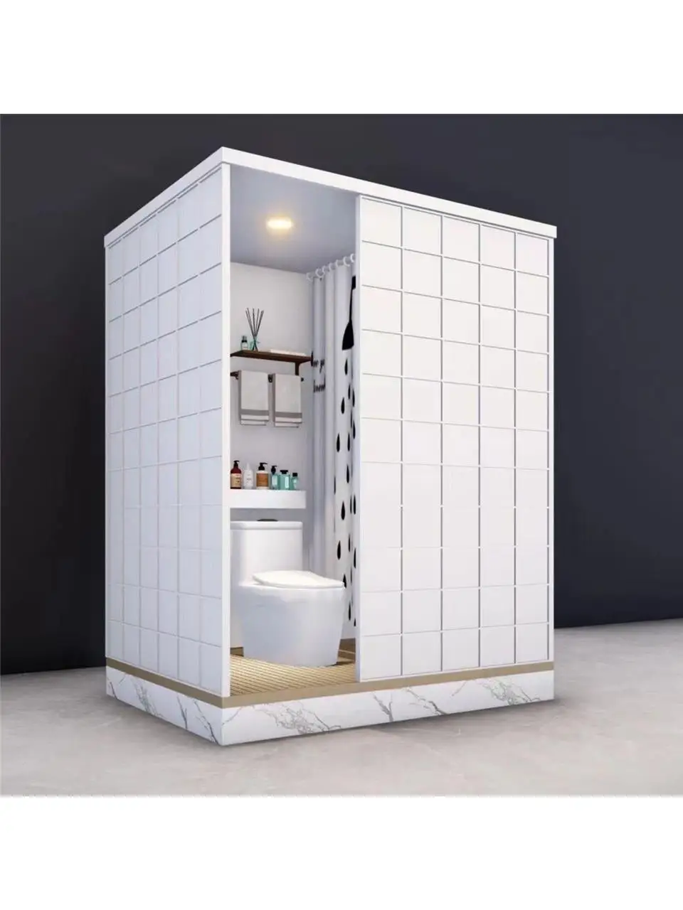 Integral shower room, bathroom Integrated wet and dry separation bathroom Hotel bath room Waterproof