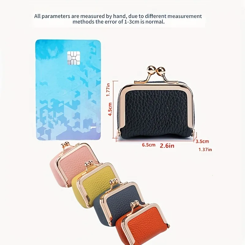 2026 New women's solid colorImitation PU leather jewelry box ring necklace earring storage mini coin wallet