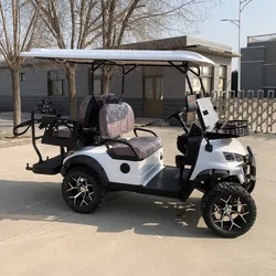 2024 Wholesale Brand New 4 Wheel Adult Electric Car Golf Cart Gas Powered Golf Cart With Luggage Rack Off-Road Lead Acid Battery