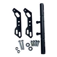 QM82 Handlebar Extender Extension Carbon Fiber Bracket Aluminum Alloy Clamp for Motorcycle Scooter E-bike