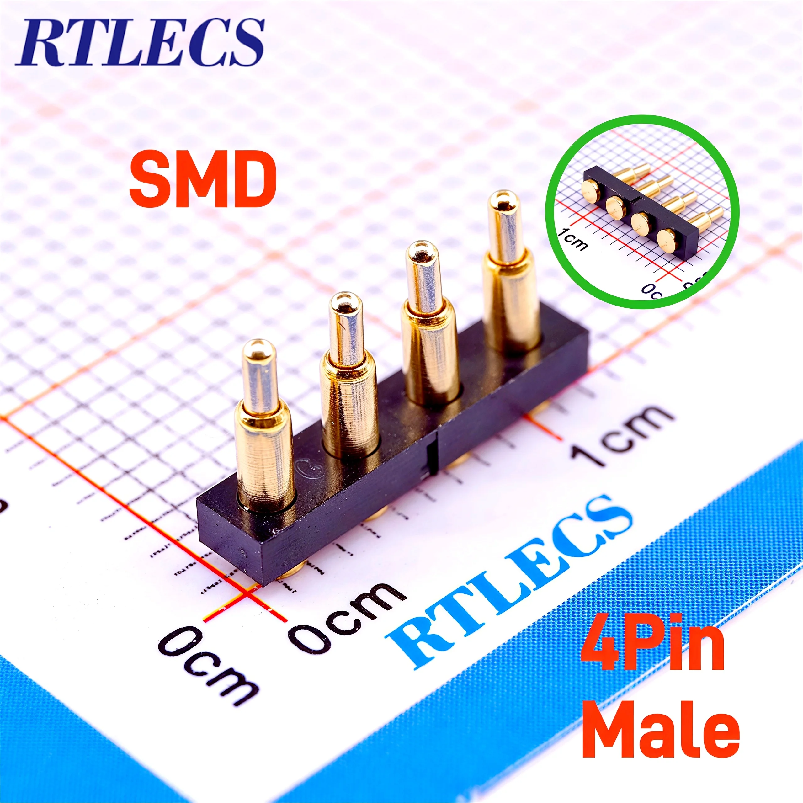 5 Stück Pogo-Pin-Stecker, 3,0 mm Rastermaß, Batteriefeder, Lastkontakt, DIP, SMD, PCB, 4, 5, 6, 7, 8, 9, 10, 11, 12, 14, 18, 20,5 mm Testfeder-Sonde – Detail 6