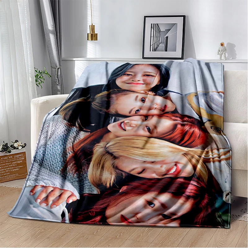 3D KPOP ITZY Star Soft Plush Blanket,Flannel Throw Blanket for Living Room Bedroom Bed Sofa Cover Gift