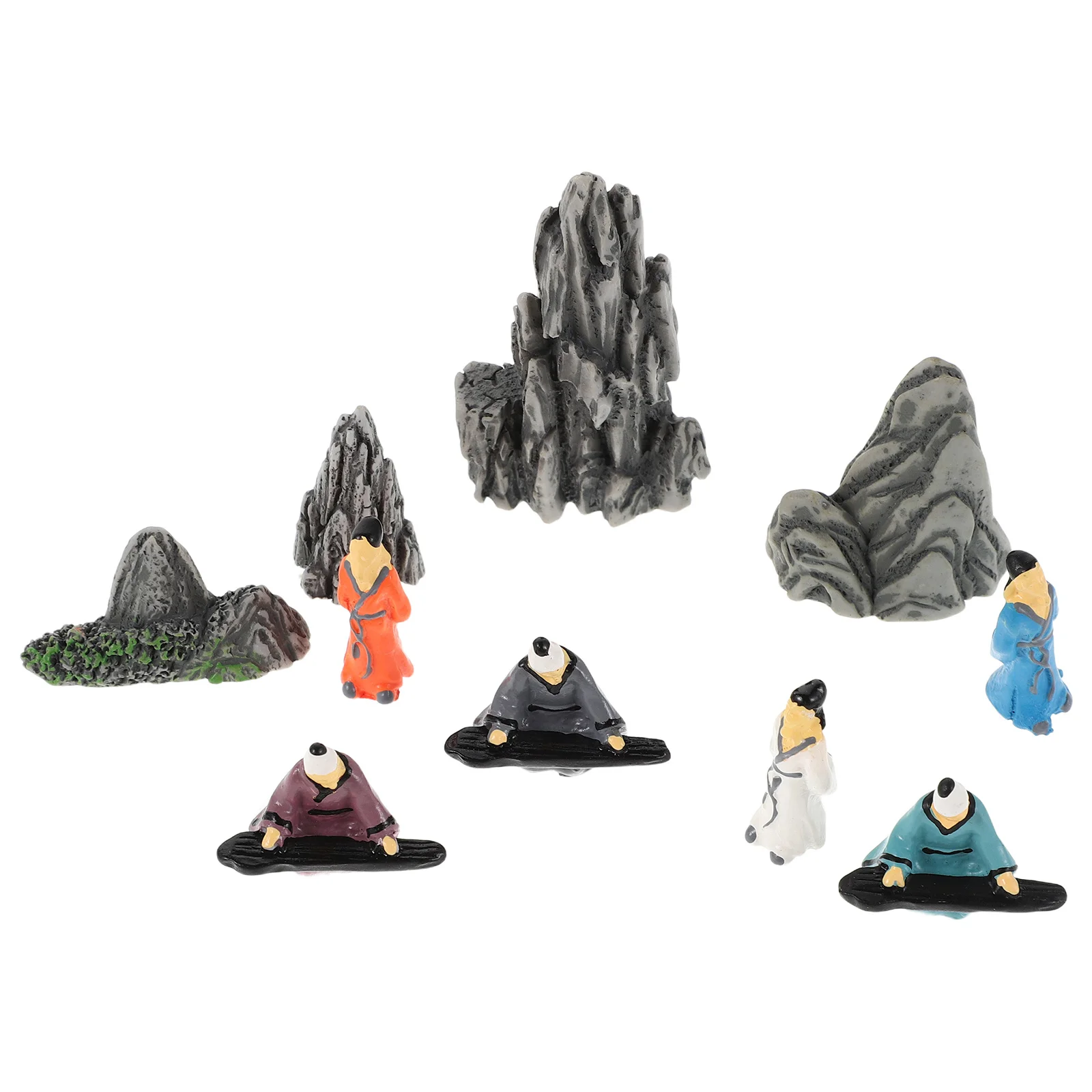 

Mini Human Figures Micro Sculpture Artistic Small People Desk Decoration Enhancing Home Office Design Accent