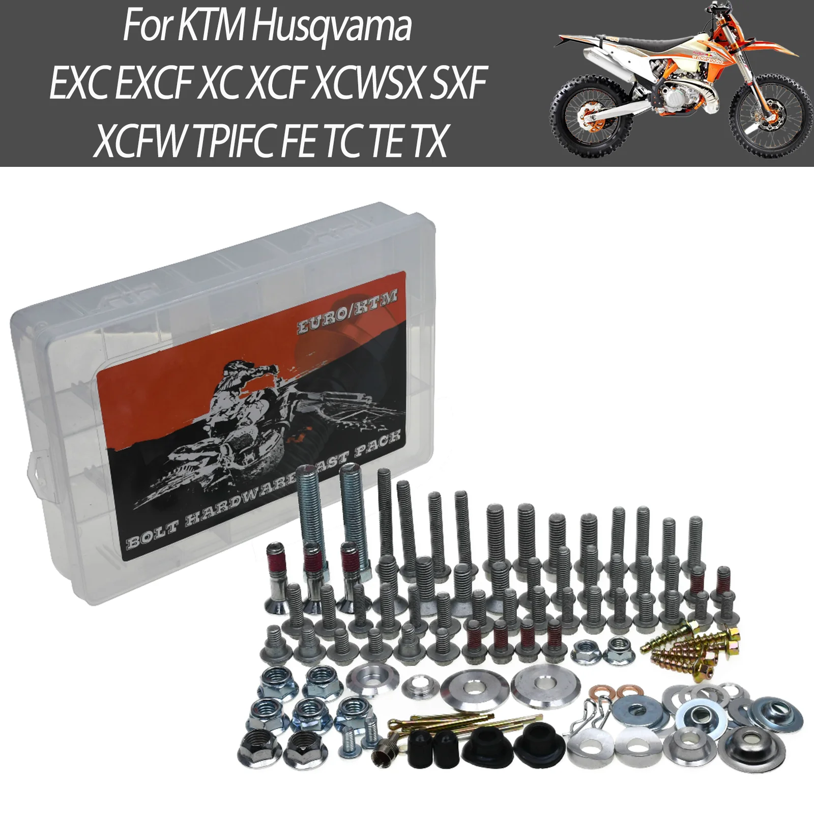 For KTM SX XC XCF XCW SXF EXC EXCF For Husqvarna FC FE TC TE TX 125-530 2003-2024 Hardware screw Bolt Full Plastics Fastener Kit