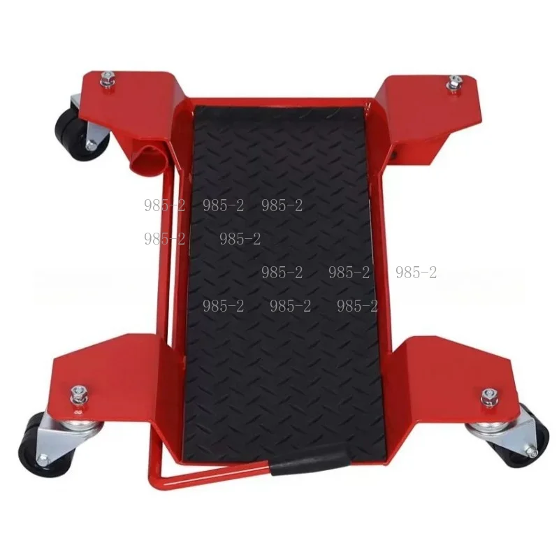 360 Degree Casters Platform Trolley Dolly, Motorbike Moving Carrier Equipped with Motorcycle Centre Stand view 2