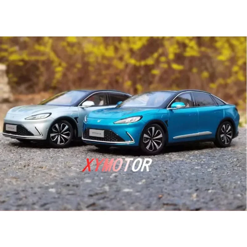 1: 18 For New Energy ARCFOX αS Alloy Diecast Model Car Toys Boys Gifts Hobby Display Collection Mint Silver/Glacier Blue Metal