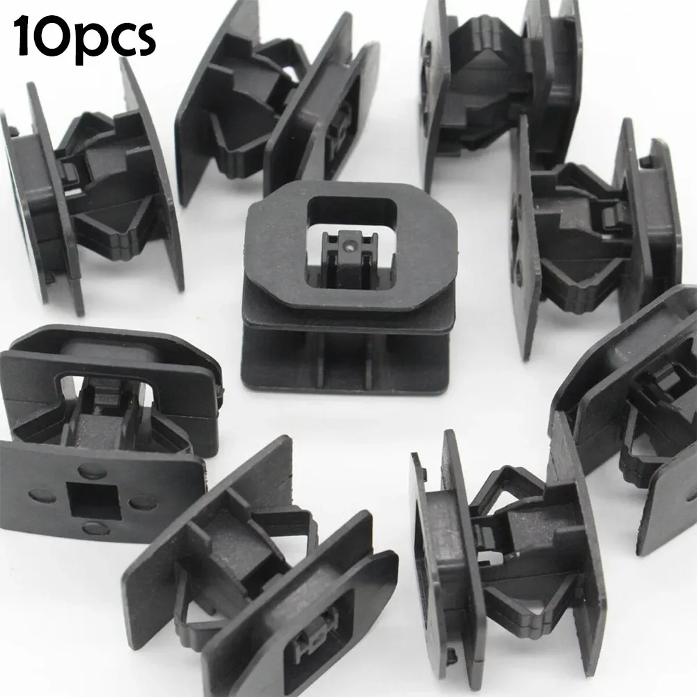 10pcs Rocker Panel Moulding Clips For Ford 500 Rocker Panel Moulding Clip Black Nylon, 10 Pcs, Fits 2005+ Models