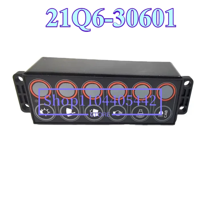 Headlight Control Switch Panel 21Q6-30601 21Q630601 For Excavator R140LC9 R145CR9 R160LC9 R180LC9 R210LC9 R210NLC9