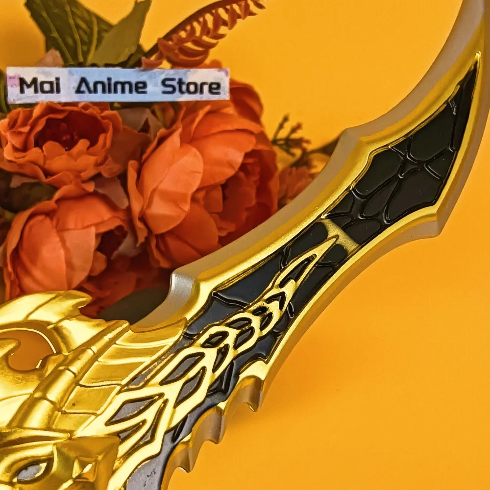 8.6inch Solo Leveling Katana Ninja Knife Sword Real Size Japanese Sung Jin-Woo Samurai Metal Anime Cosplay Prop Unsharp Toy Gift