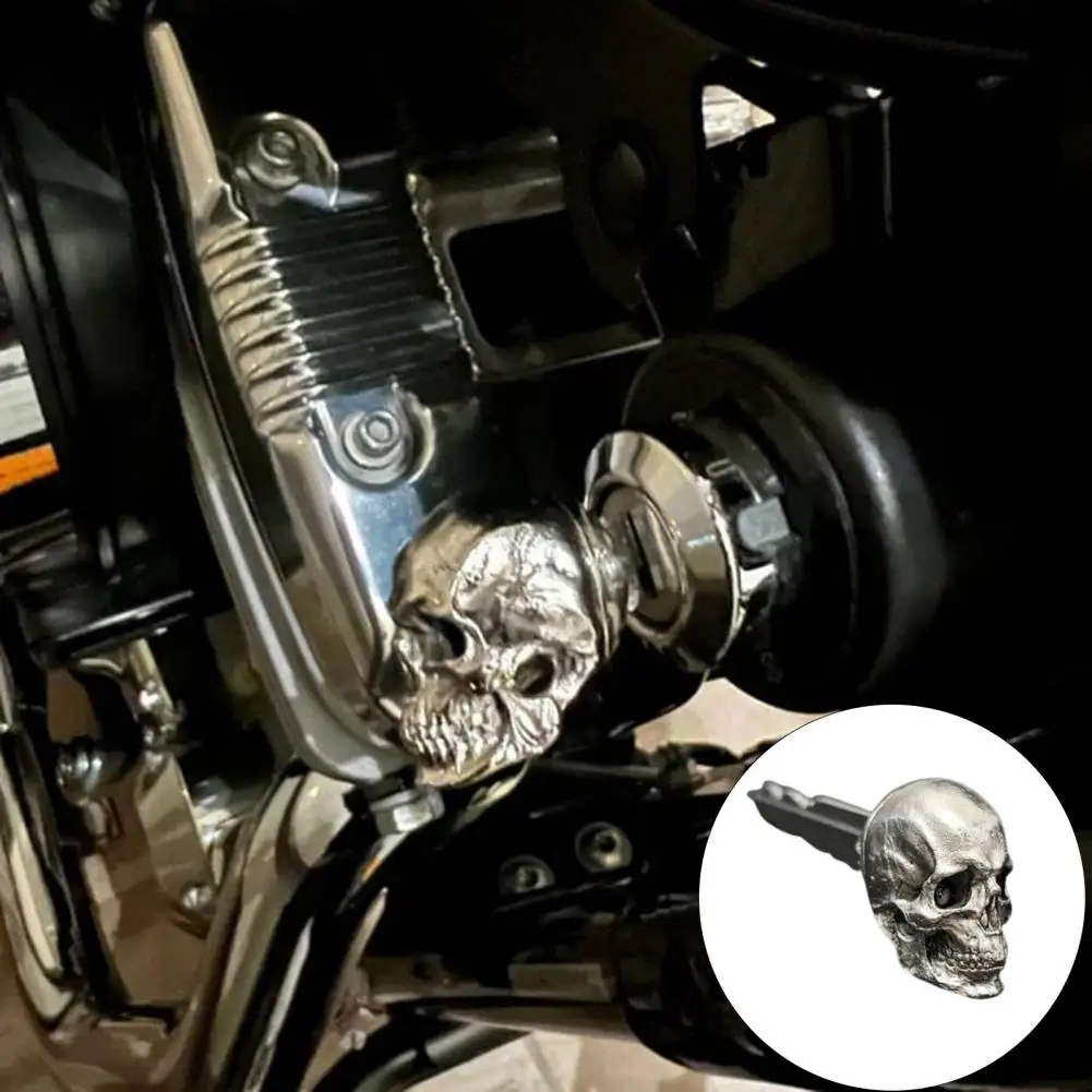 Demon Skull Key Pendant Decorative Demon Skull Key Modified Demon Skull Key Ornament Motorcycle Keys Zipper Charm Car Supplies