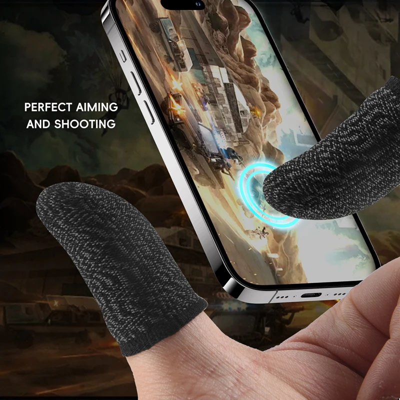 Gaming Finger Grips Mobile Games Non-Slip Anti-Sweat Contact Screen Gloves Suitable For PUPG Mobile Games Finger Glove