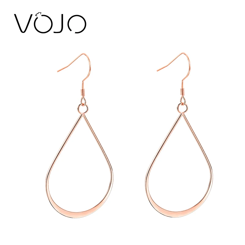 Surgical Steel Dangle Earrings Teardrop Lightweight Large High Polished Statement Jewelry Hoop Earrings for Women Girls