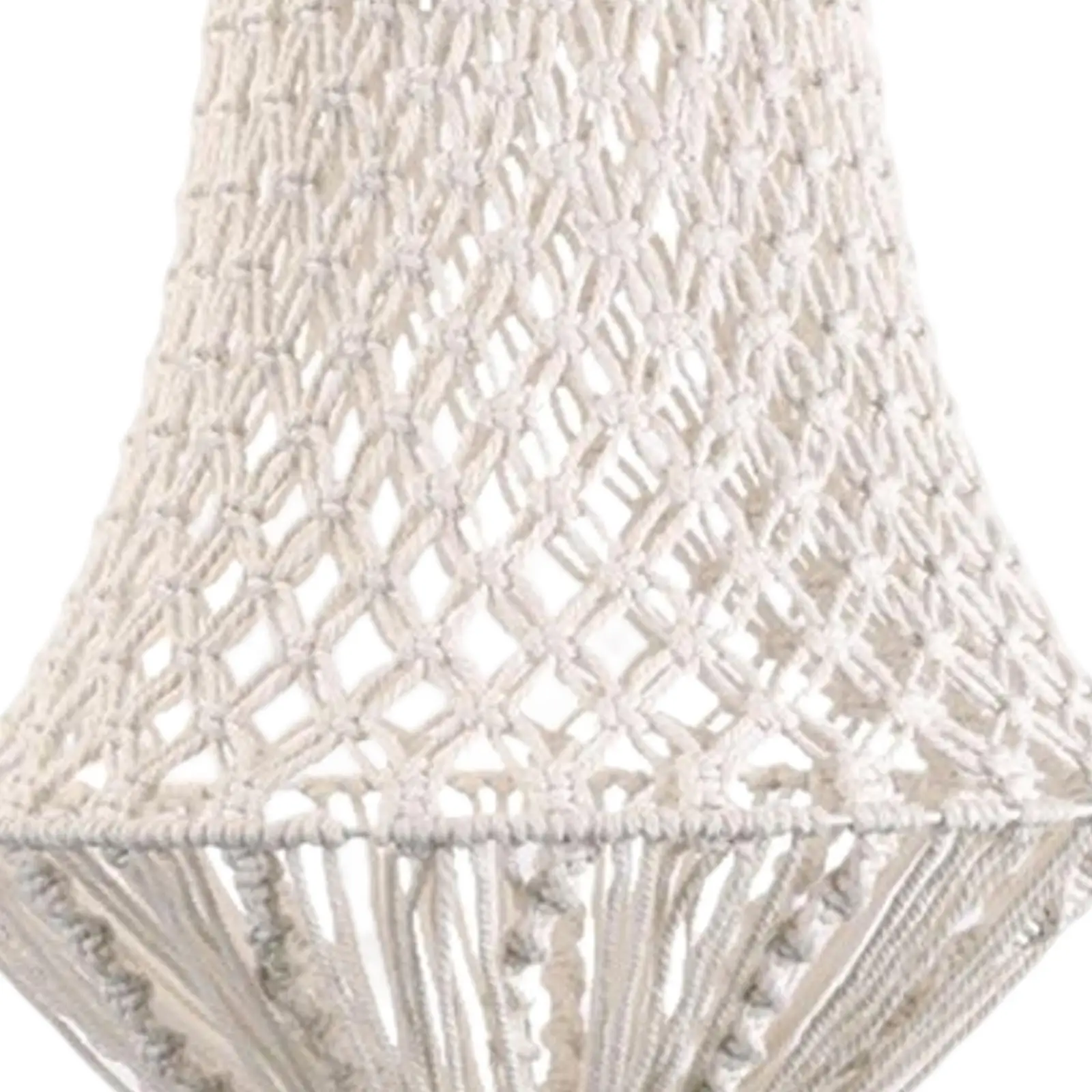 Imagem -05 - Bohemian Macrame Lamp Shade Handwoven Light Shade Hanging Fitting Pendant Chandelier Lampshade Decoração de Casa