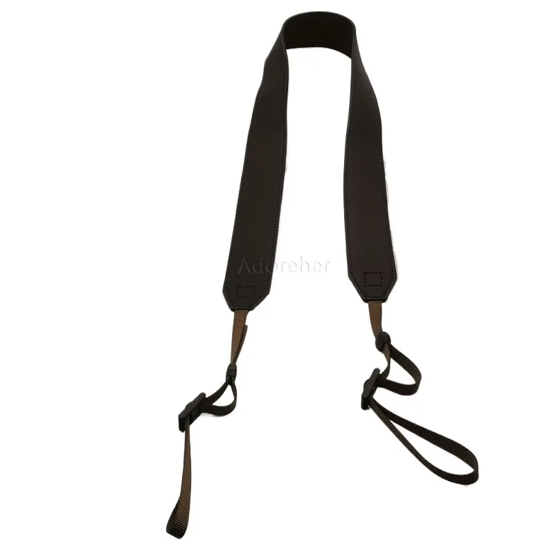 Camera Cowhide Leather Shoulder Neck Strap Adjustable Crossbody Belt Compatible For Digital DSLR Micro Single Photography Camera