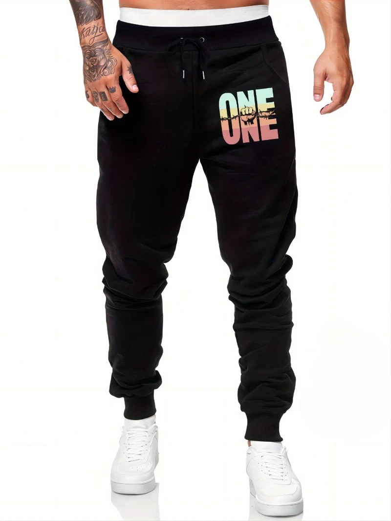 

2025 Autumn and Winter Mens Casual Drawstring Sweatpants Letter Print High-end Luxury Is for Both Men and Women Gym