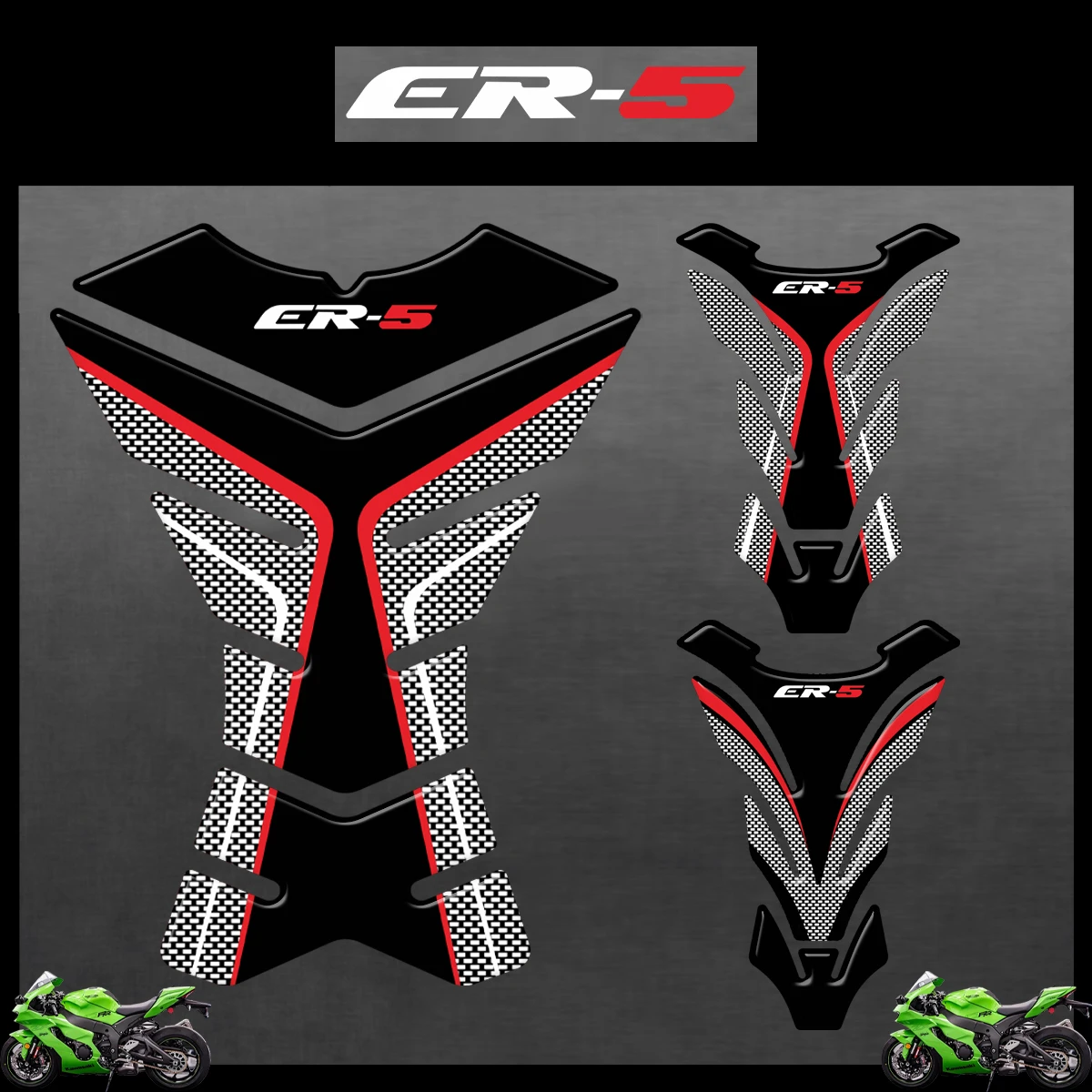 

Защитная накладка на бак мотоцикла из 3D смолы для Kawasaki ER-5 ER5 ER500 ER500R