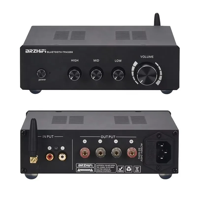 

BRZHIFI Home Theater System 3255-A BT 5.0 300WX2 High Power Stereo Digital Audio Player Amplifier High End