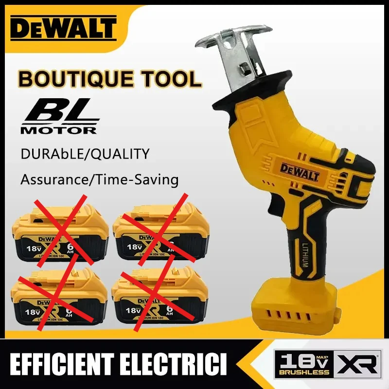 

Аккумуляторная электрическая сабельная пила Dewalt 2800 об/мин, бесщеточная, многофункциональная, для резки металла, дерева и труб, совместима с аккумуляторами Dewalt