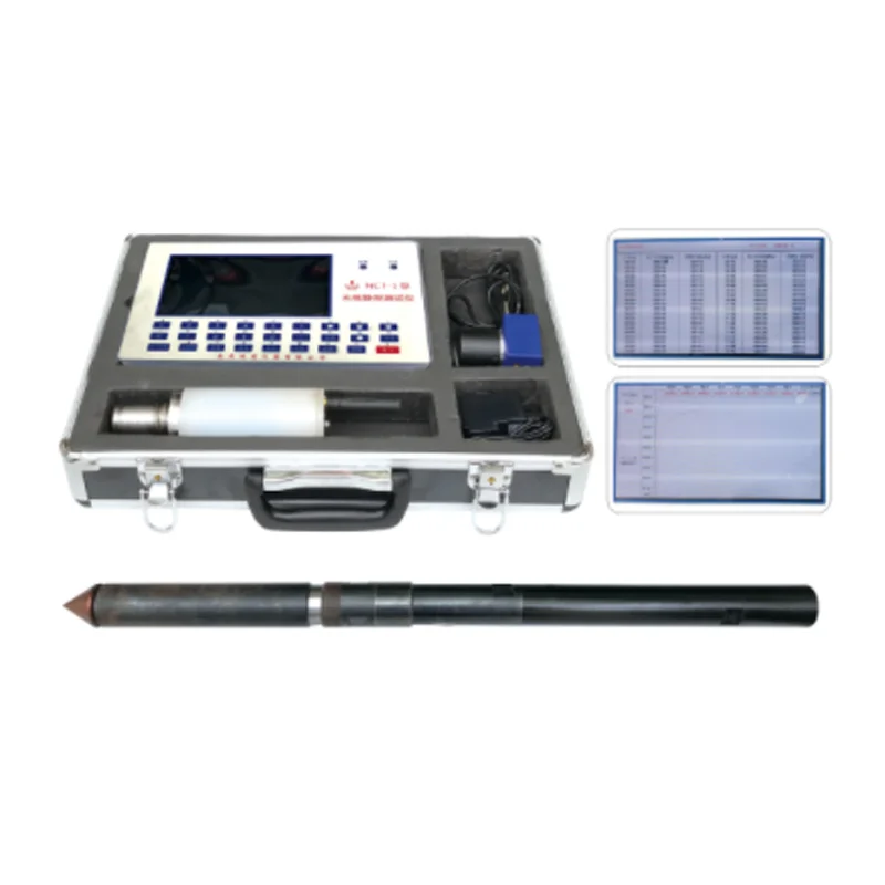 NCT type cableless static contact detection system CPTU data display record storage