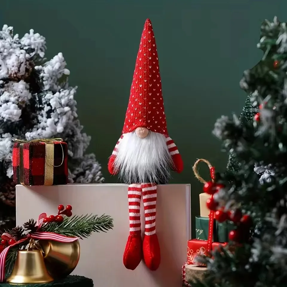 1pc 40cm Faceless Doll Knitted Gnome Doll Gifts Xmas Merry Christmas Tree Decorations For Home Ornamants Doll New Year