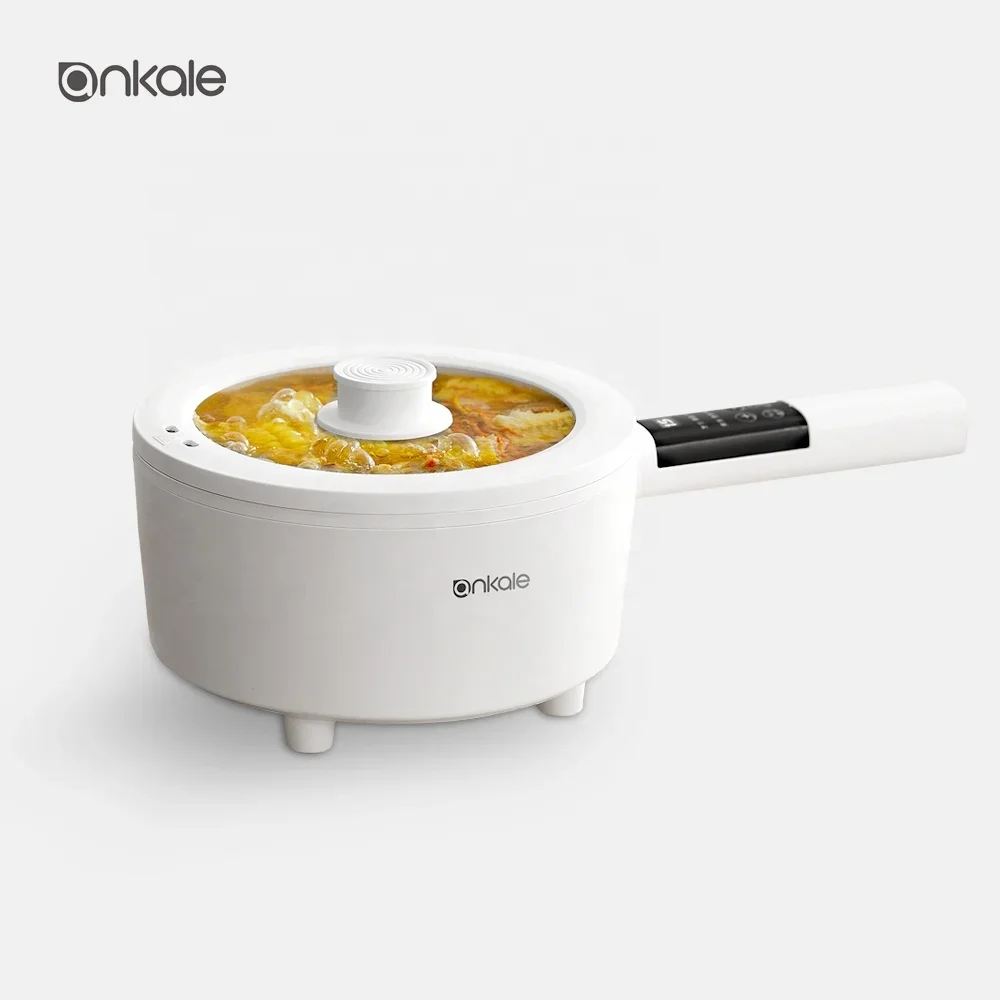 Ankale 2.5L/3,5L Multi habilidades eléctricas para acampar al aire libre, olla de cocina eléctrica portátil para viajes, olla Gourmet