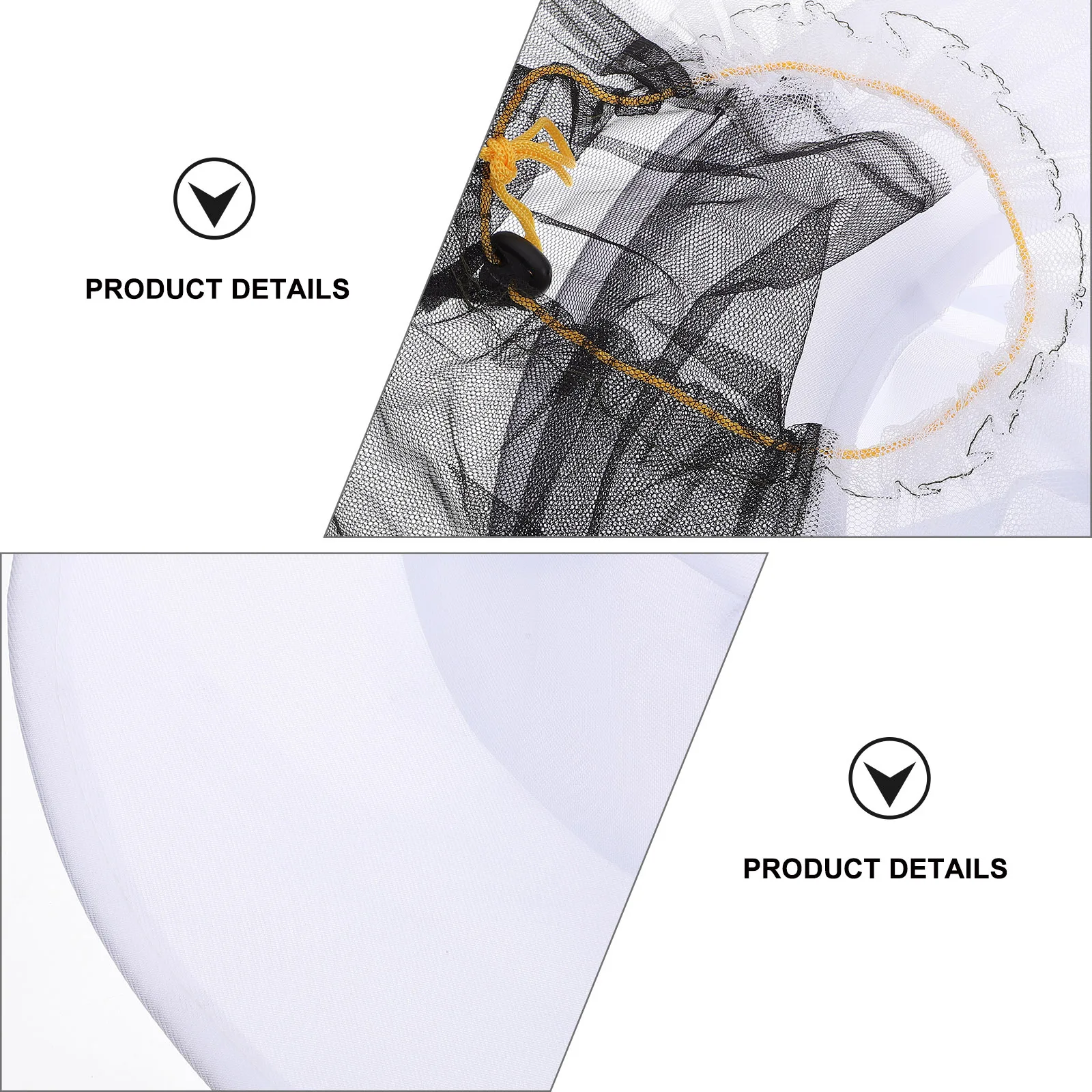 

2pcs White Beekeeping Veil Hat Mesh Cap For Outdoor Bee Keeping Supplies Anti Insect Protection Garden Tool Gardening Equipment