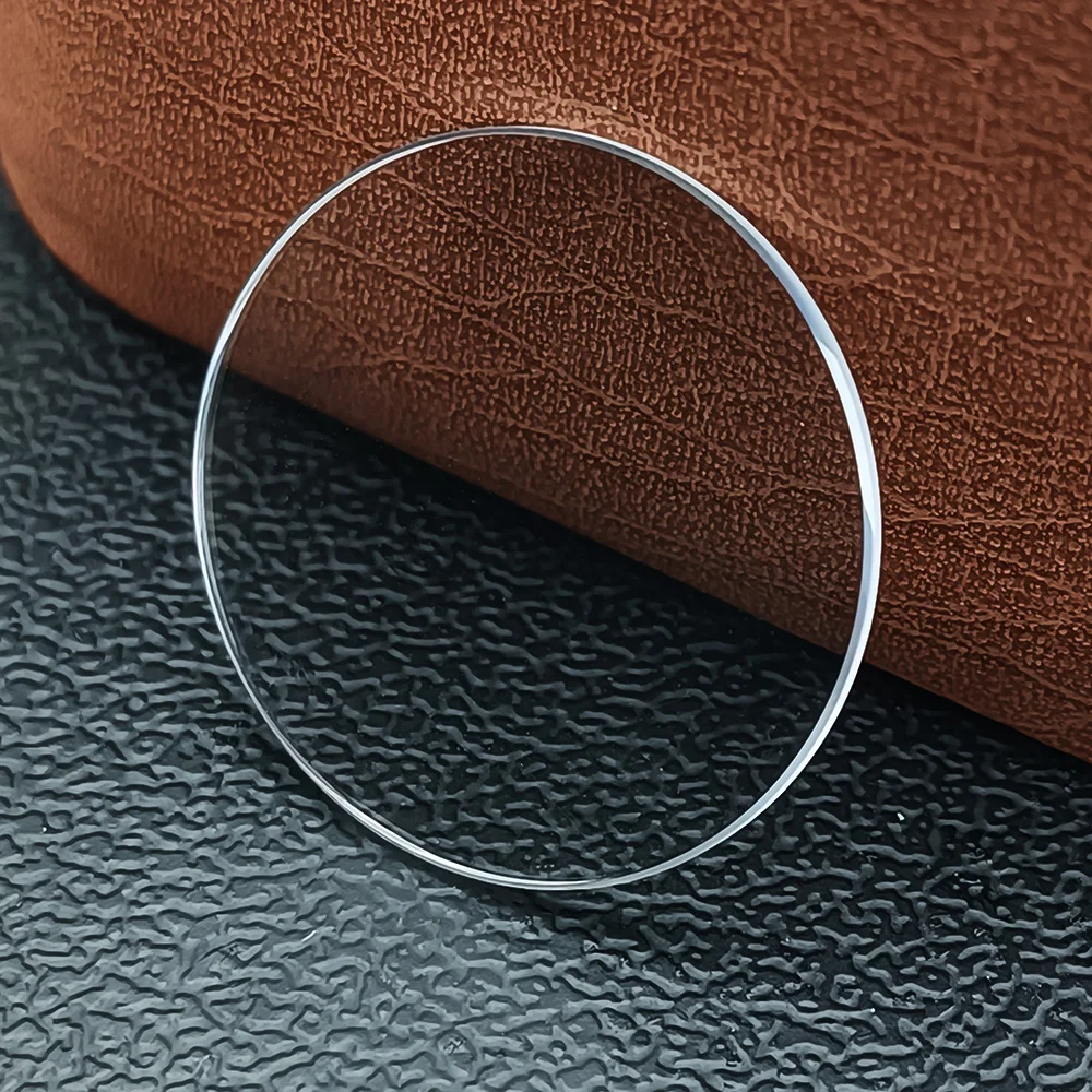 Flat Thick 1.0/1.2/1.5/2.0/2.5/3.0 mm , Diameter 26 - 40.5mm Flat Transparent Crystal Mineral Sapphire glass watch parts