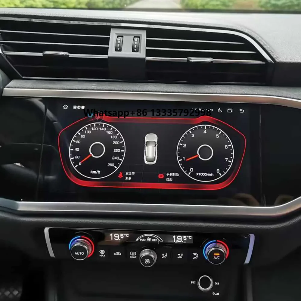 

10,1-дюймовый автомобильный радиоэкран для AudiQ3 2019-2021, автомобильный мультимедийный видеоплеер, дисплей Android 13, автомобильный экран, монитор, головное устройство