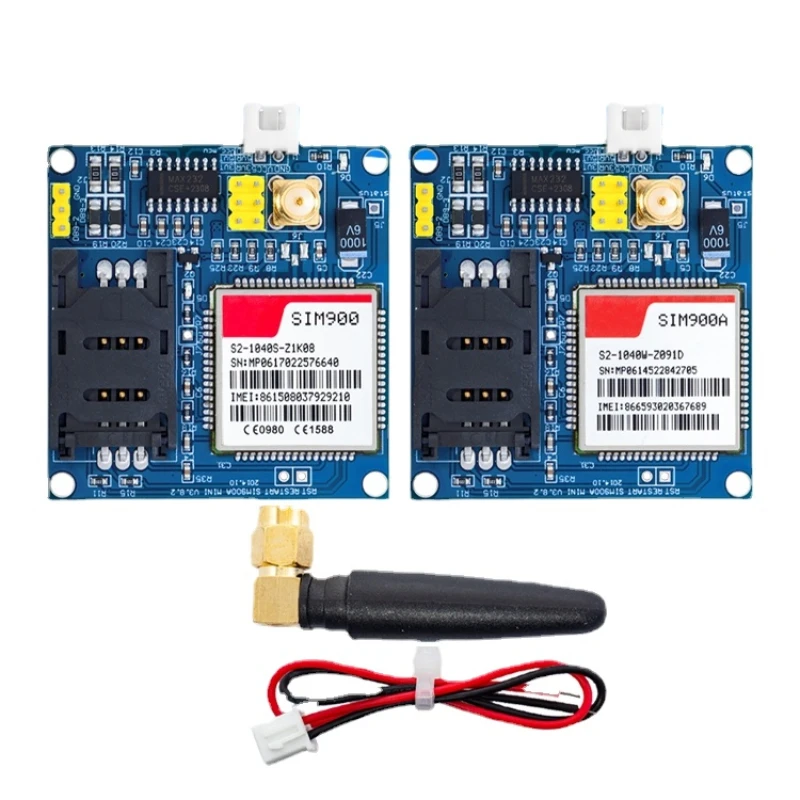 SIM900A SIM900 MINI V4.0 Wireless Data Transmission Module GSM GPRS Board Kit w/Antenna