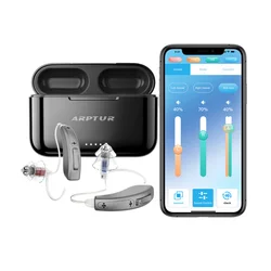 Bluetooth Hearing Aids for Seniors Rechargeable with Noise Cancelling APP Control Self-Fitting Wireless Music Stream Hand-free