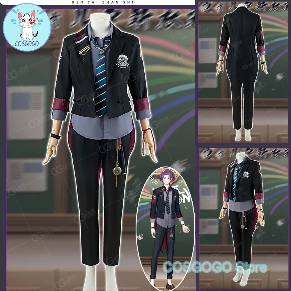 Vtuber VOLTACTION Half Anniversary Watarai Hibari Cosplay Costume Halloween Outfits Women Men New Suit Uniform