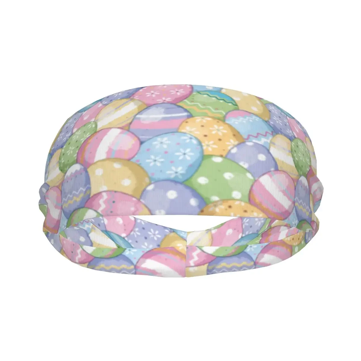 Sports Headband Portable Hair Band Cute Easter Eggs Hair Wrap Brace Cycling Running Exercising Sweatband