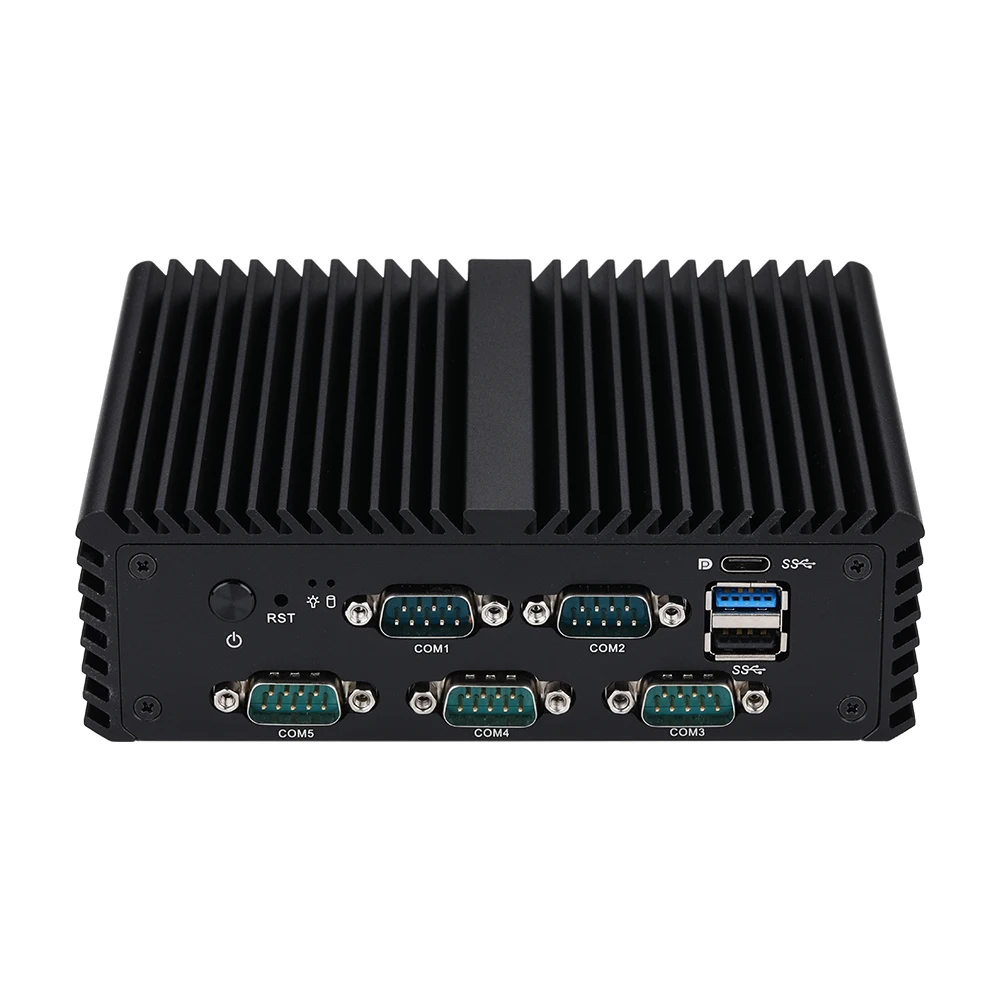 

Mini Industrial PC Celeron N5100 TDP 6W Running 24/7 Quad Core Up To 2.9 GHz 6x COM HD DP VGA Type-C DDR4 RAM NVME SSD Fanless