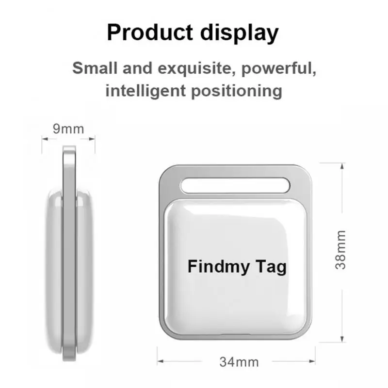 Dispositif Anti-Perte Compatible avec Suivi en Temps Réel, Mini Traceur GPS Intelligent Carré Étanche