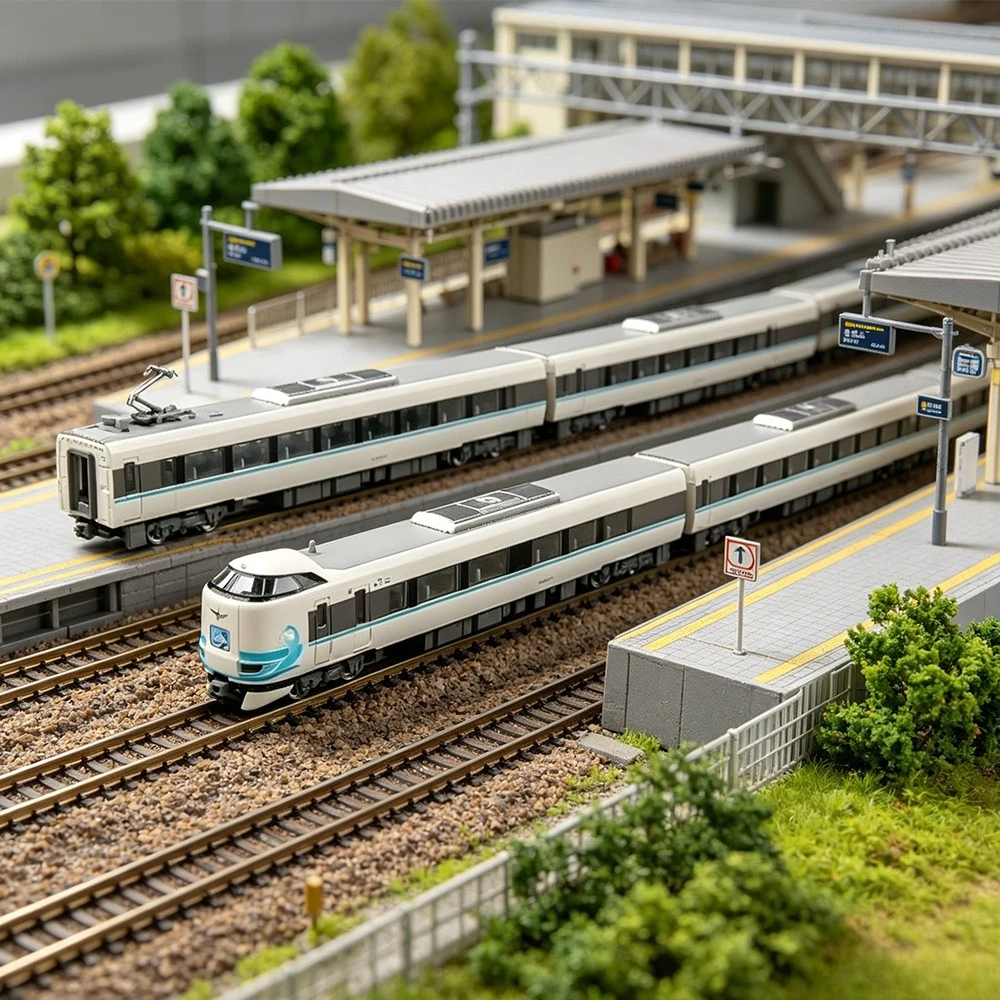 KATO N-type 1/160 Scale Model Train 287 Series Express Train 10-2215 Powered 6-car Simulation Model Boys Toy Gift