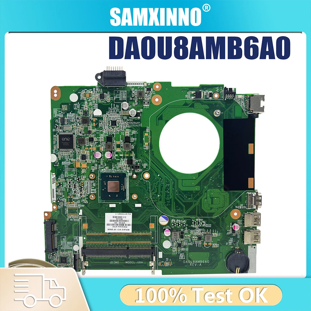 

For HP Pavilion 15-F 15-N Laptop Motherboard DA0U8AMB6A0 828164-001 828164-601 N2840 CPU Notebook Mainboard Full 100% Tested