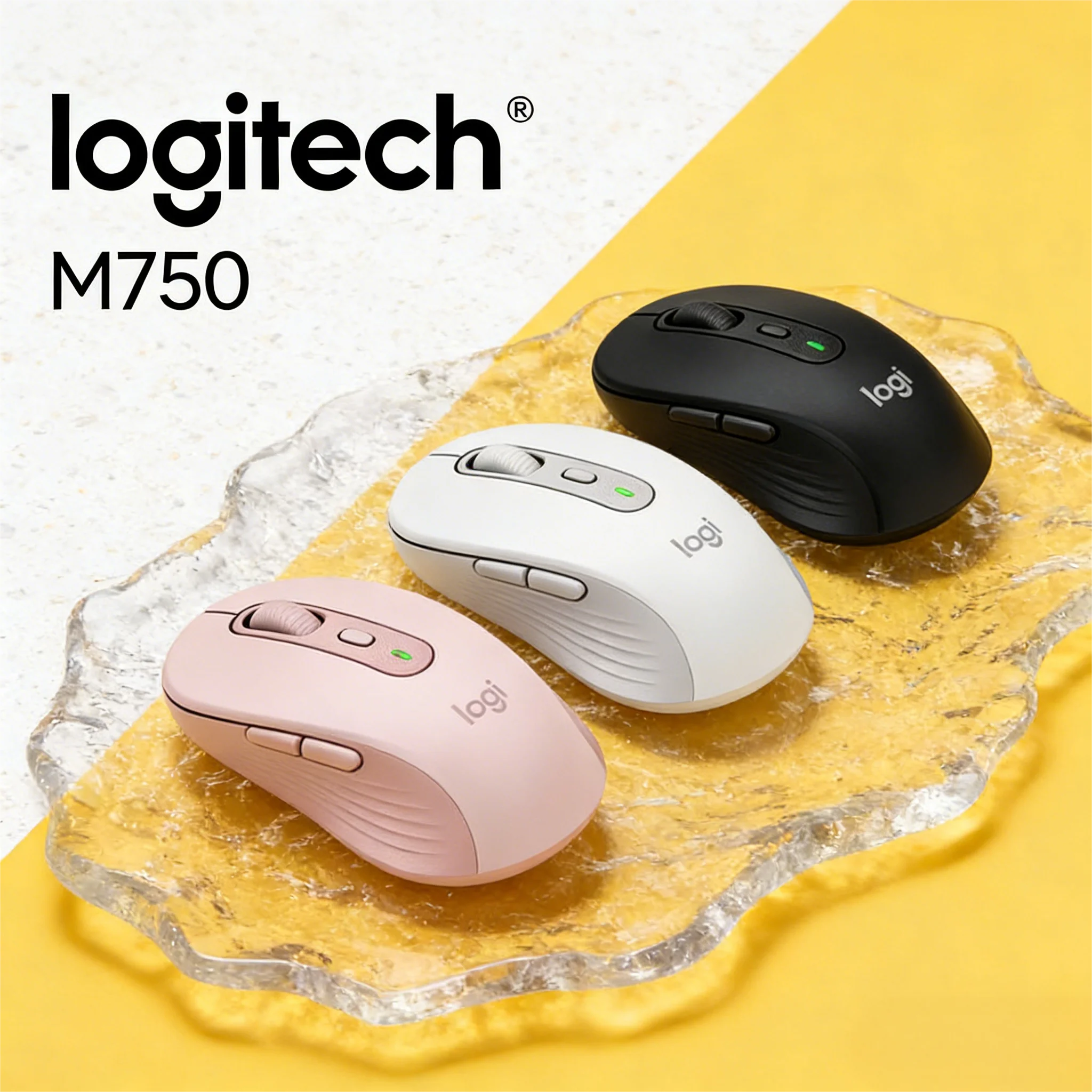 

Logitech M750 Silent Business Mouse, Wireless Bluetooth Dual-Mode, Cross-Screen for Professional Work