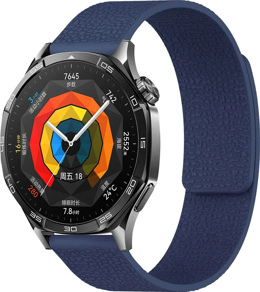 حزام سيليكون مغناطيسي لساعة هواوي 5/4/Pro/GT5 GT4 GT3 46 مللي متر سوار معصم رياضي كوريا لساعة Amazfit Active 2/Balance 2 1/Bip 6