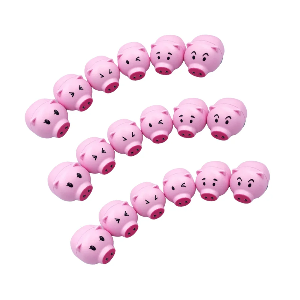 

18Pcs Cartoon Pig Shaped Pull Back Inertia Car Creative Design Bright Colors Kids Play and Party Favor Game Pig Car Toy