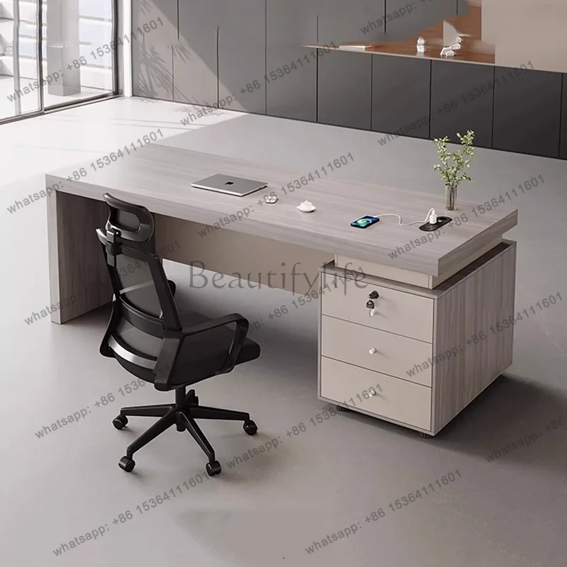 PG Minimalist Nordic Office Desk Bedroom Conference Modern Design Office Desk Drawer Luxury Aesthetic Tavolino Lounge Furniture