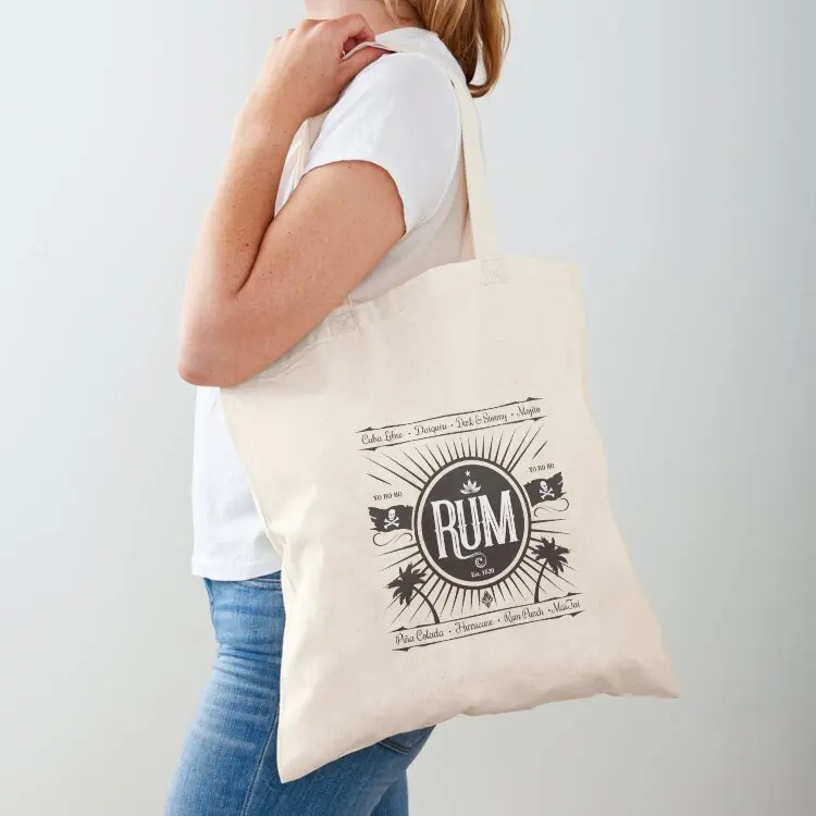 

Rum Design Tote Bag Woman shopper bag free delivery bags custom fabric bag cute pouch