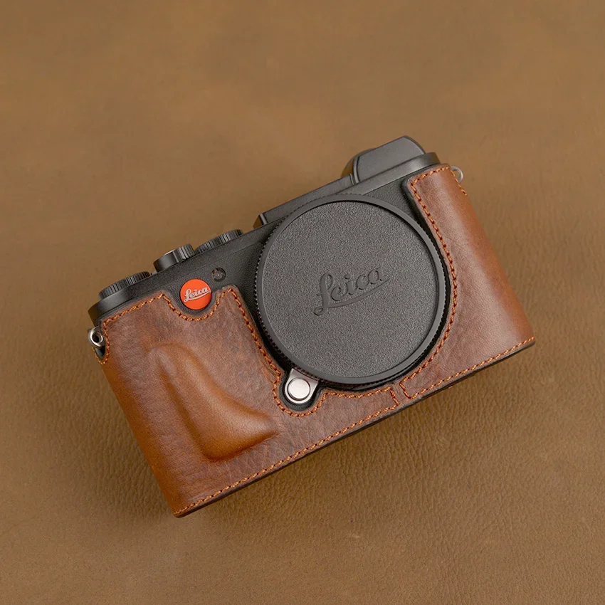 For Leica CL Camera Genuine leather cowhide Bag Body Genuine Leather Half Case Bag