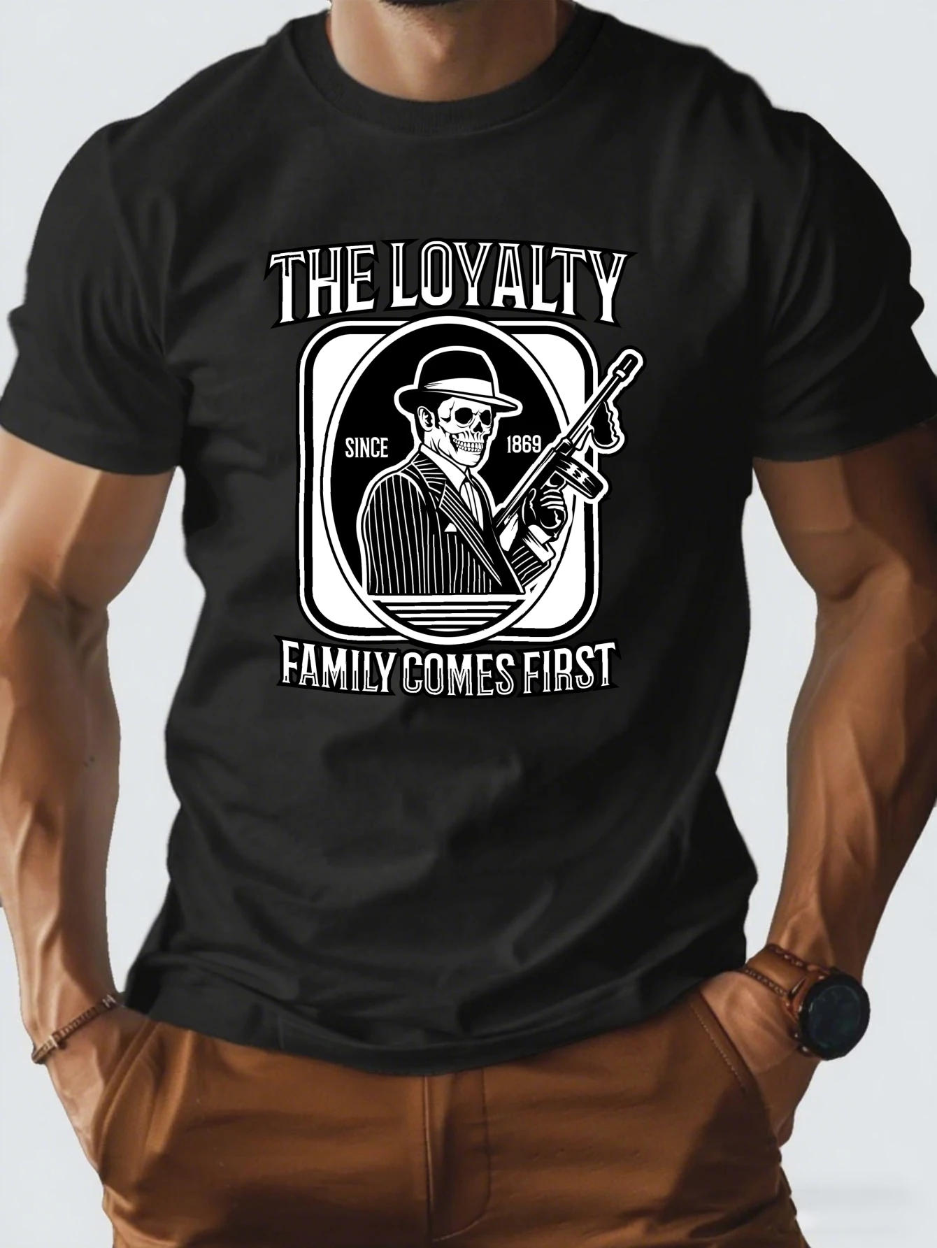 

Retro Space Shuttle Graphic T-Shirt for Men, Sci-Fi Style Short Sleeve Tee, Retro Space Print Tops