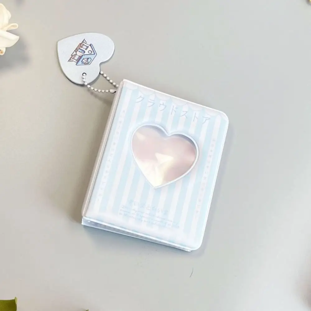 PP الأكمام حقيبة جوفاء القلب ألبوم بطاقة المنظم البسيطة 3 بوصة ألبوم الصور تخزين الألبوم Kawaii صور تخزين كتاب لعبة هدية