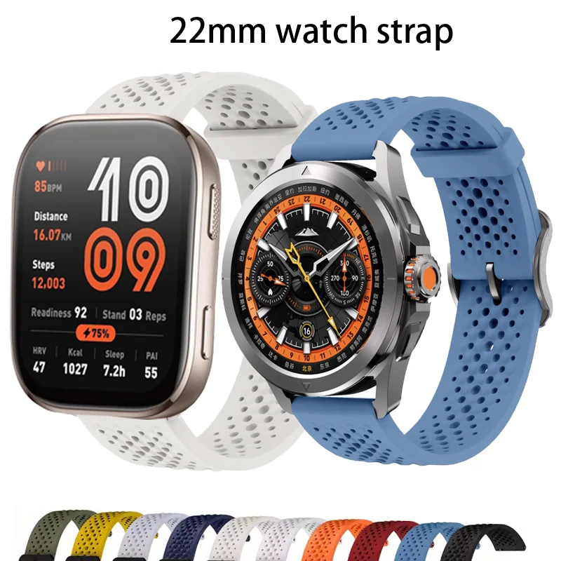 Xiaomi Smartwatch S4 Accessories - 22 ミリメートル時計ストラップ Amazfit GTR 4-2-2e-bip 5-6