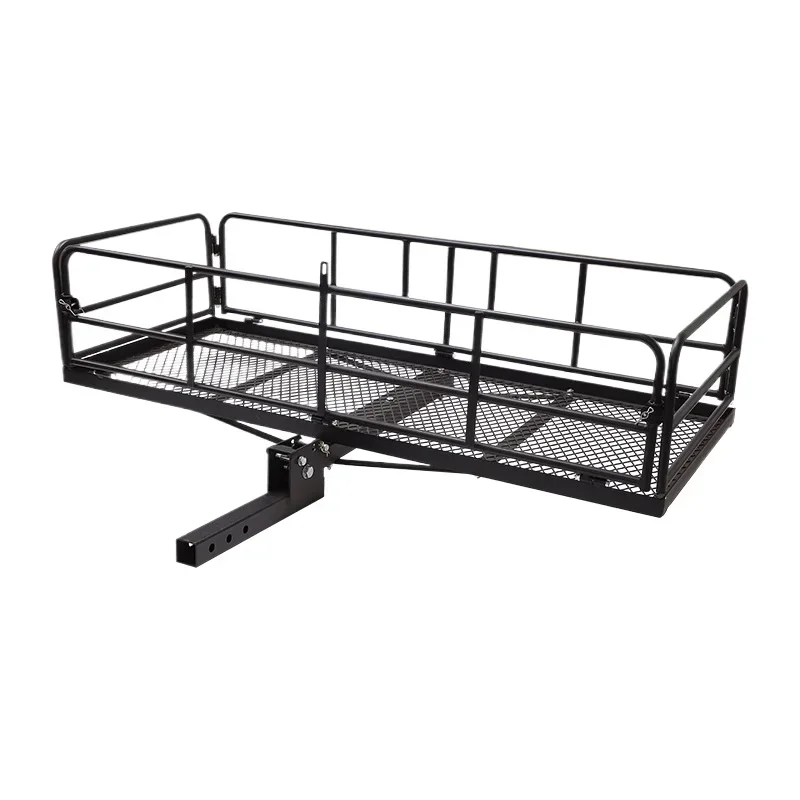 Off-road vehicle luggage rack fence car travel folding frame car rear metal basket luggage rack