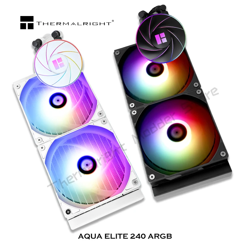 Thermalright CPU AIO Water Cooling AQUA ELITE Black White 240 ARGB Support All Platform LGA 1200 1700 AM4