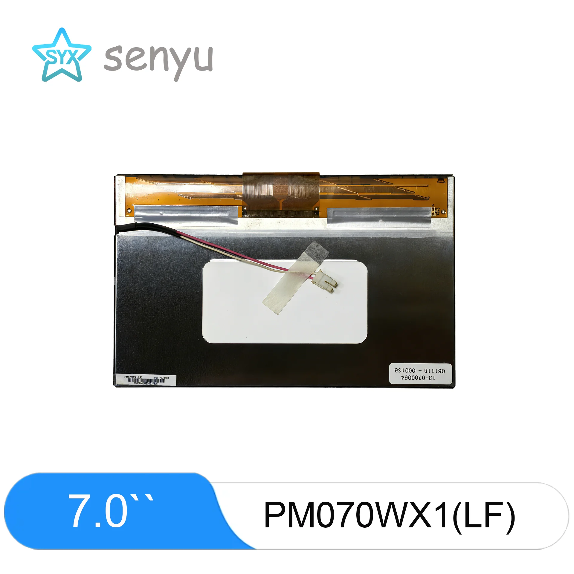 7 inch PM070WX1(LF) LCD Module 800*480 WVGA TTL Interface Industrial Display Screen Replacement*