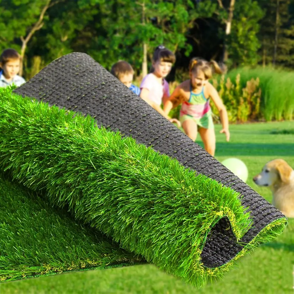 Thick 4ft x 20ft Artificial Turf, 1.38 Synthetic Grass Rug for Indoor/Outdoor Use, Ideal for Pets, Patio, Landscaping, and Garde